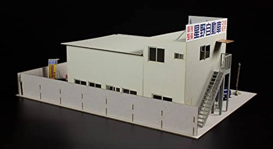 PLUM 1／64スケール　オートガレージ　名車専門店　ペーパーキット Amazon | PLUM オートガレージ [名車専門店] 1/64スケール